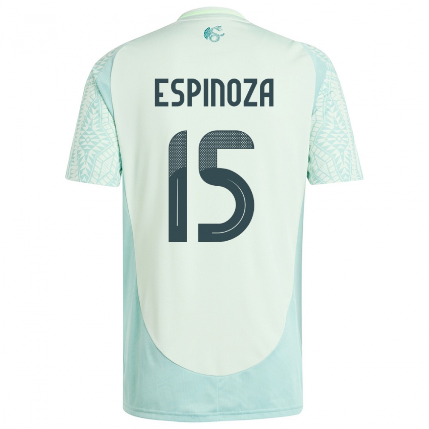 Mænd Mexico Greta Espinoza #15 Linen Grøn Udebane Spillertrøjer 24-26 Trøje T-Shirt