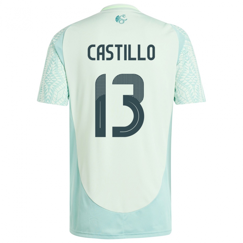 Mænd Mexico Jose Castillo #13 Linen Grøn Udebane Spillertrøjer 24-26 Trøje T-Shirt