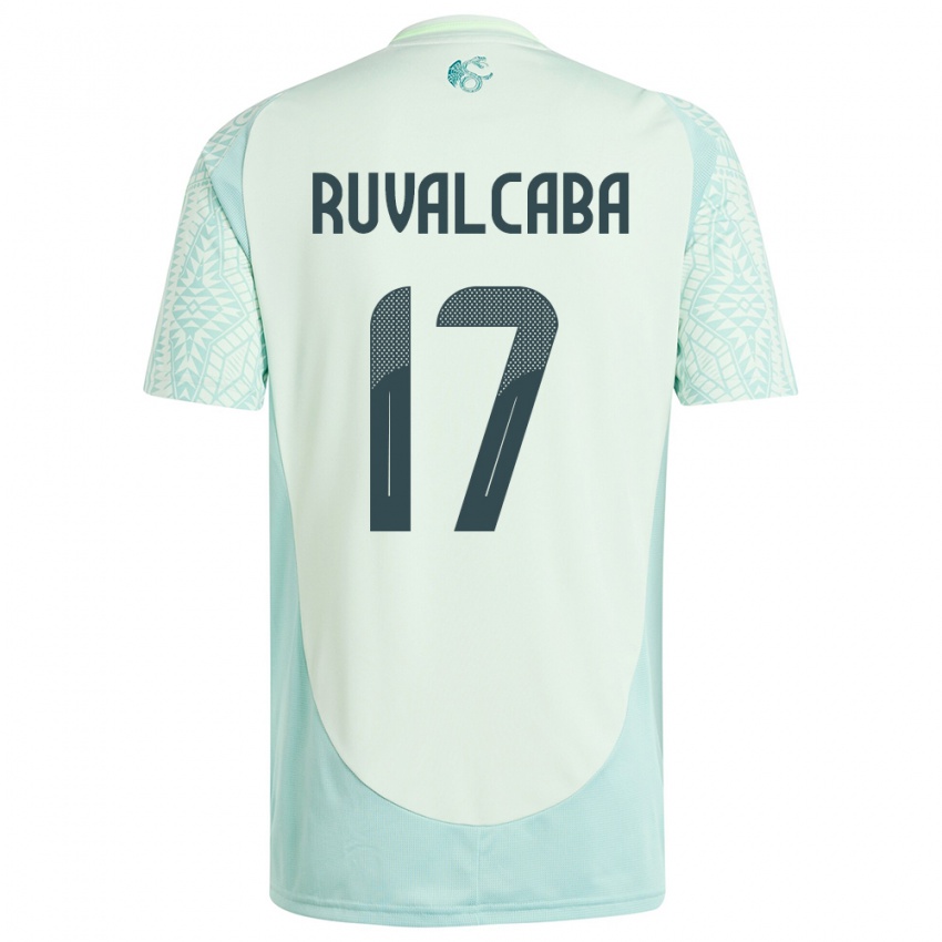 Mænd Mexico Jorge Ruvalcaba #17 Linen Grøn Udebane Spillertrøjer 24-26 Trøje T-Shirt