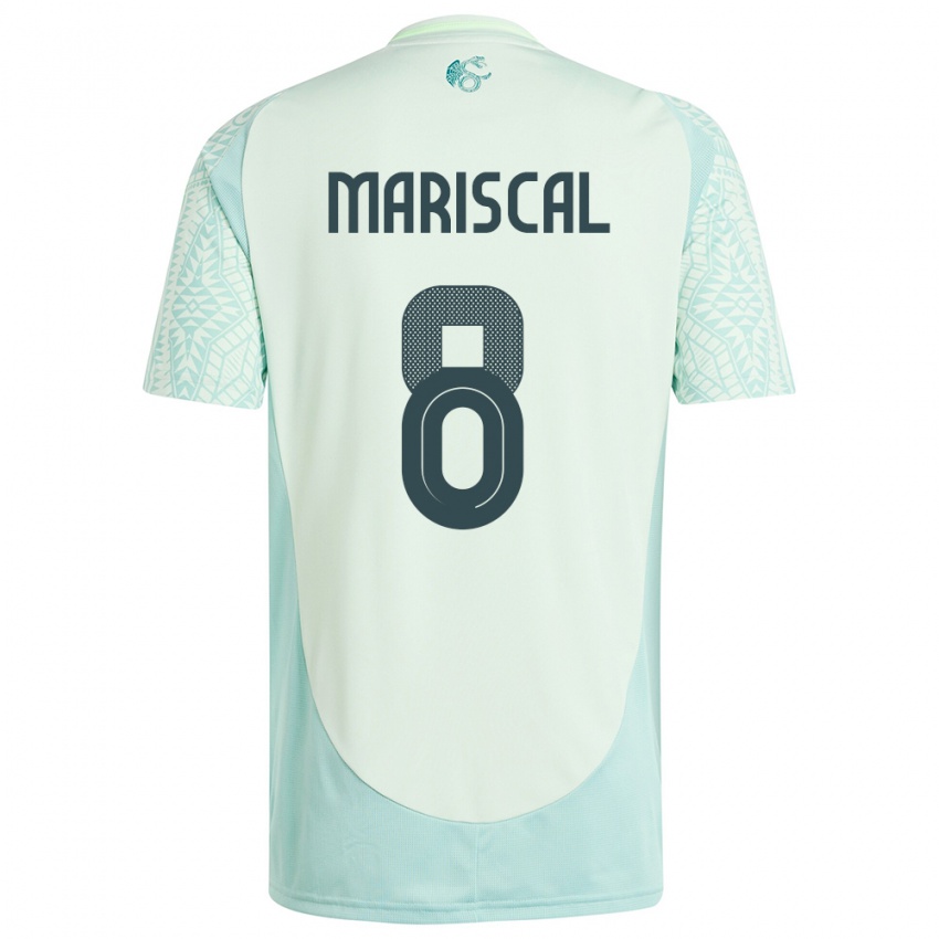 Mænd Mexico Salvador Mariscal #8 Linen Grøn Udebane Spillertrøjer 24-26 Trøje T-Shirt