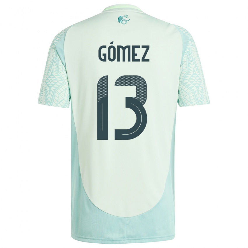 Mænd Mexico Diego Gomez #13 Linen Grøn Udebane Spillertrøjer 24-26 Trøje T-Shirt