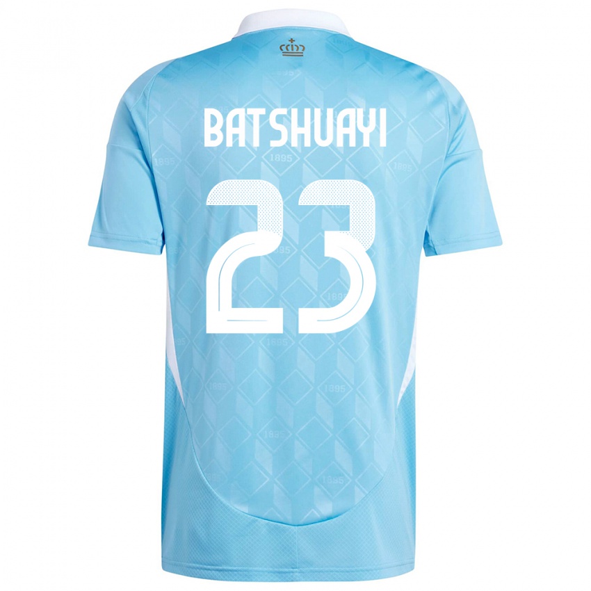 Mænd Belgien Michy Batshuayi #23 Blå Udebane Spillertrøjer 24-26 Trøje T-Shirt