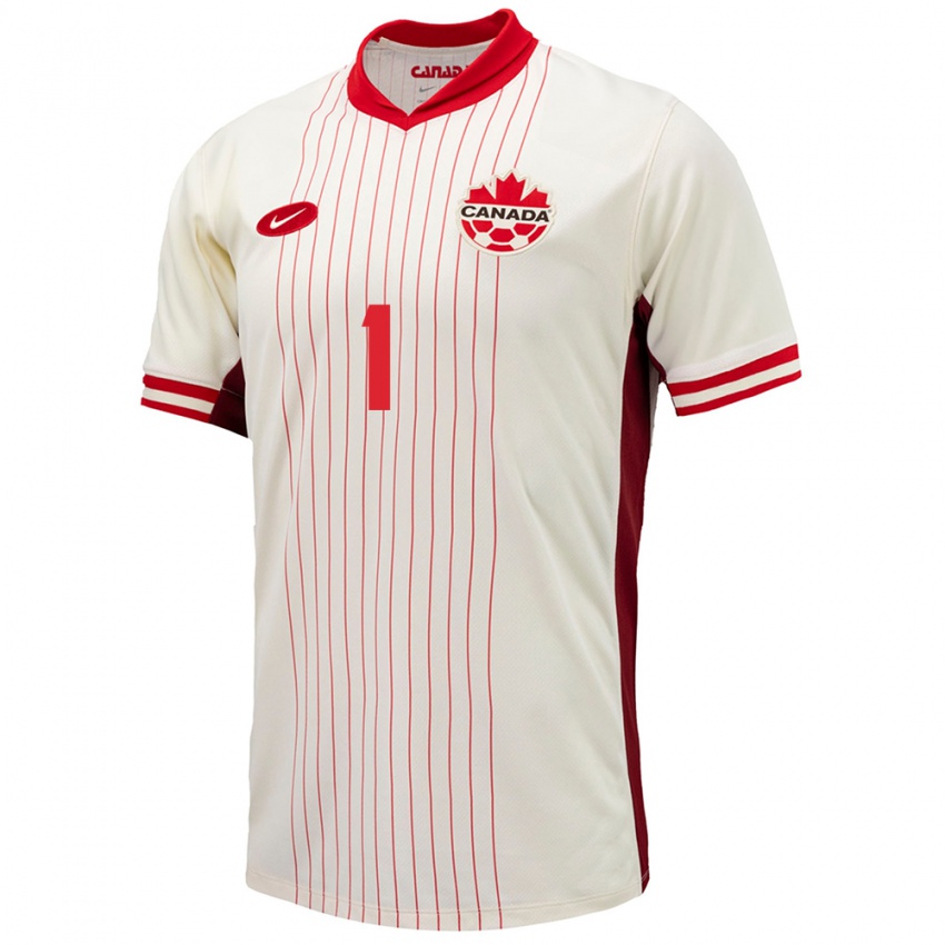 Mænd Canada Dayne St Clair #1 Hvid Udebane Spillertrøjer 24-26 Trøje T-Shirt