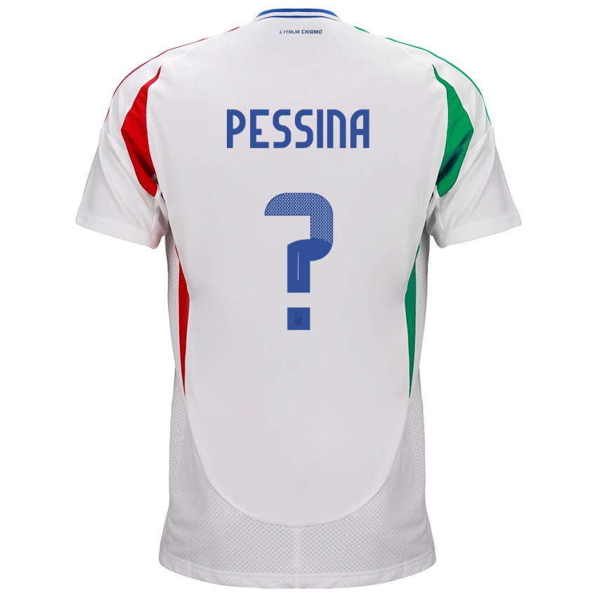 Mænd Italien Massimo Pessina #0 Hvid Udebane Spillertrøjer 24-26 Trøje T-Shirt