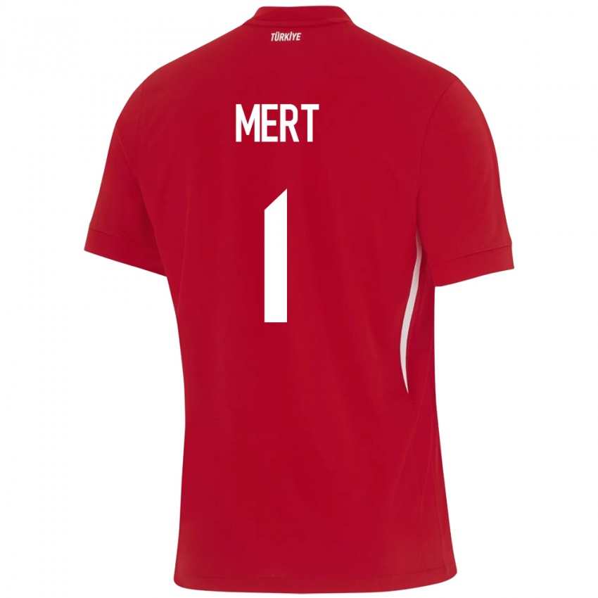 Mænd Tyrkiet Mert Günok #1 Rød Udebane Spillertrøjer 24-26 Trøje T-Shirt