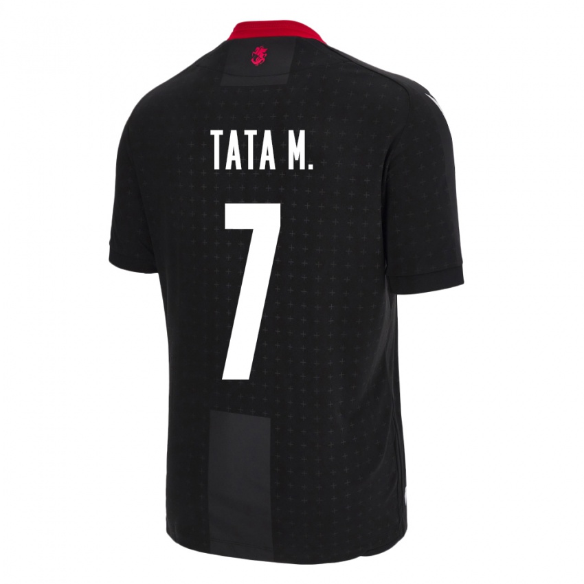 Mænd Georgia Tata Matveeva #7 Sort Udebane Spillertrøjer 24-26 Trøje T-Shirt