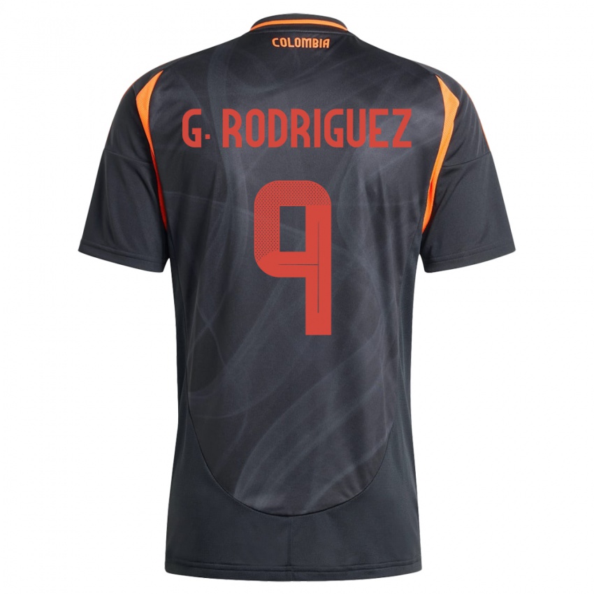 Mænd Colombia Gabriela Rodríguez #9 Sort Udebane Spillertrøjer 24-26 Trøje T-Shirt