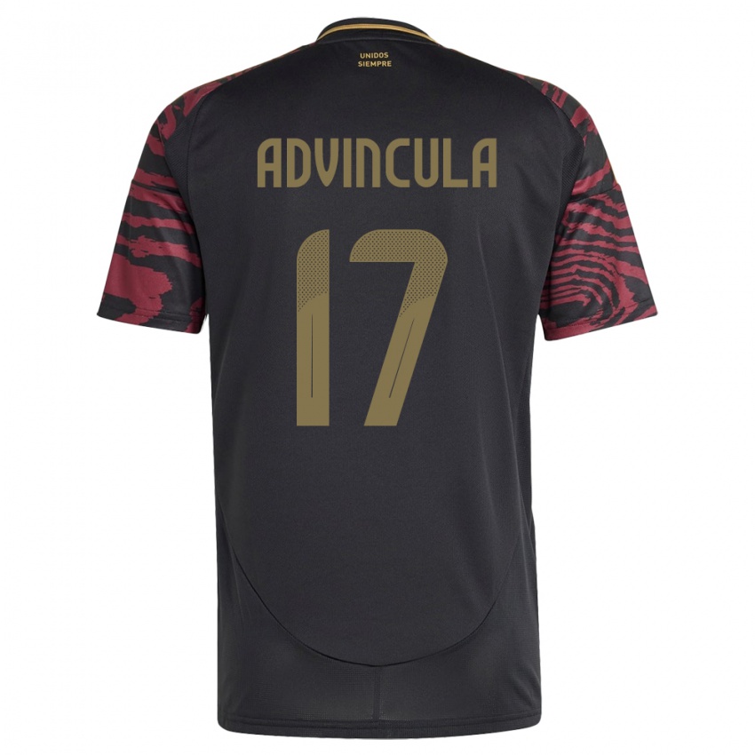 Mænd Peru Luis Advíncula #17 Sort Udebane Spillertrøjer 24-26 Trøje T-Shirt