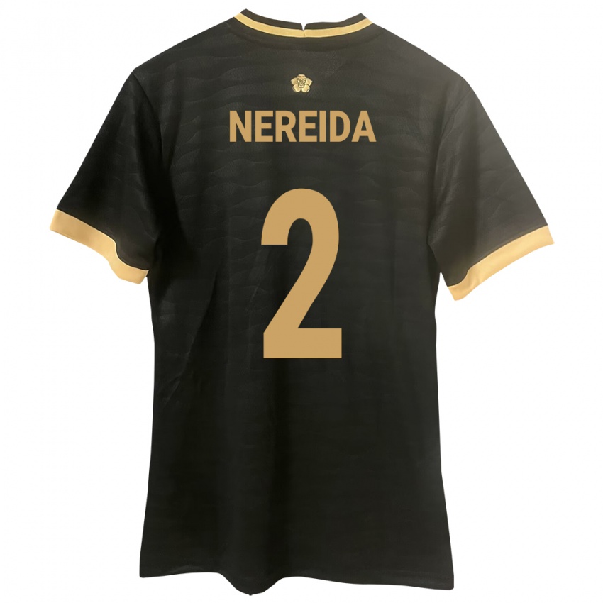 Mænd Panama Juriel Nereida #2 Sort Udebane Spillertrøjer 24-26 Trøje T-Shirt