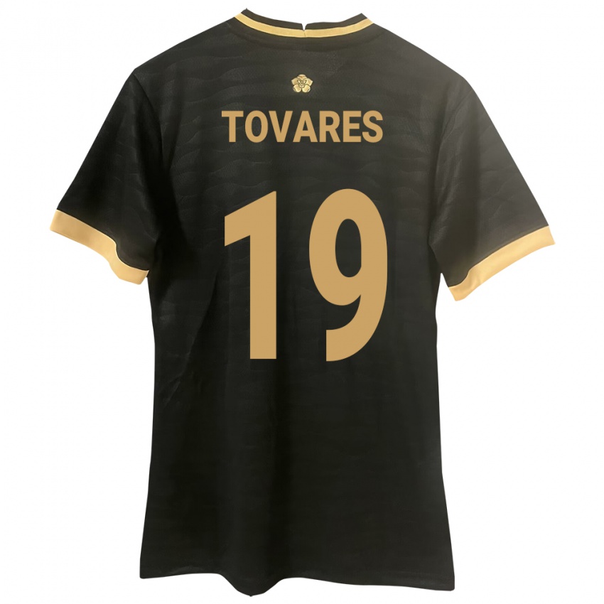 Mænd Panama Kahir Tovares #19 Sort Udebane Spillertrøjer 24-26 Trøje T-Shirt
