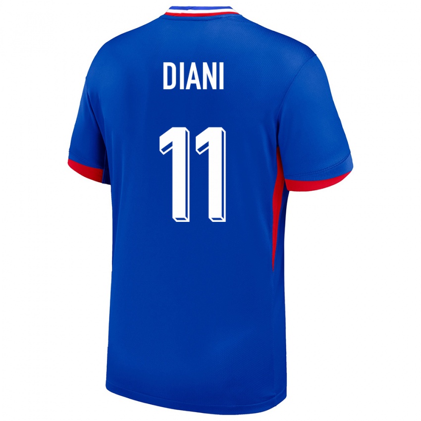 Kvinder Frankrig Kadidiatou Diani #11 Blå Hjemmebane Spillertrøjer 24-26 Trøje T-Shirt
