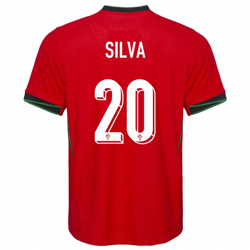 Kvinder Portugal Fabio Silva #20 Rød Hjemmebane Spillertrøjer 24-26 Trøje T-Shirt