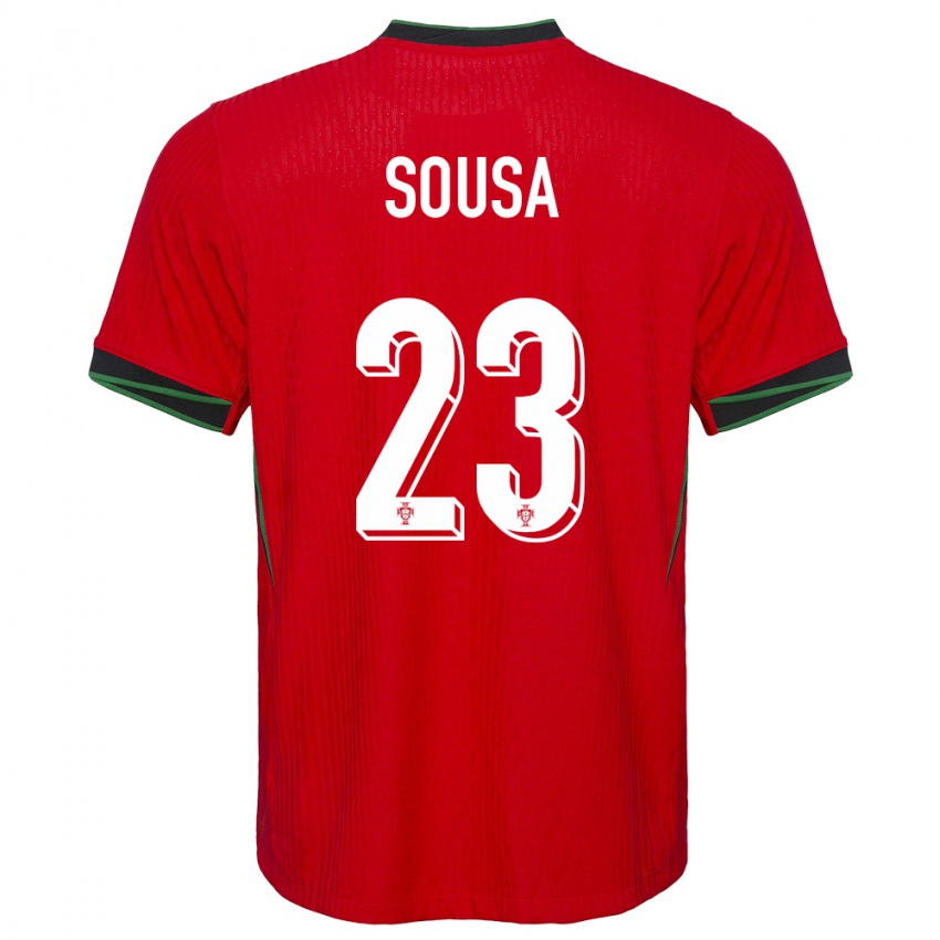 Kvinder Portugal Afonso Sousa #23 Rød Hjemmebane Spillertrøjer 24-26 Trøje T-Shirt