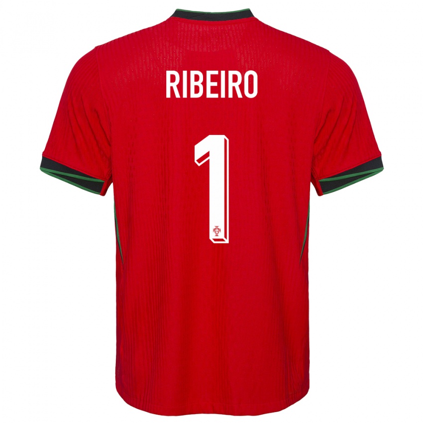 Kvinder Portugal Goncalo Ribeiro #1 Rød Hjemmebane Spillertrøjer 24-26 Trøje T-Shirt