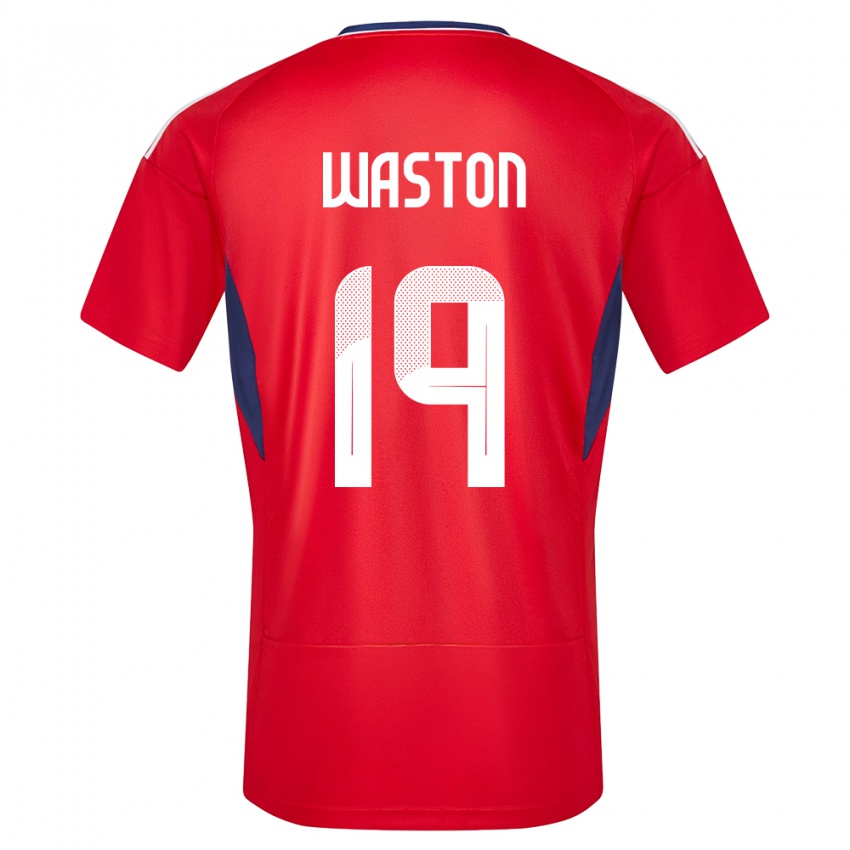 Kvinder Costa Rica Kendall Waston #19 Rød Hjemmebane Spillertrøjer 24-26 Trøje T-Shirt