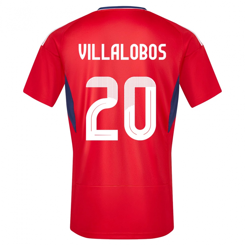 Kvinder Costa Rica Fabiola Villalobos #20 Rød Hjemmebane Spillertrøjer 24-26 Trøje T-Shirt