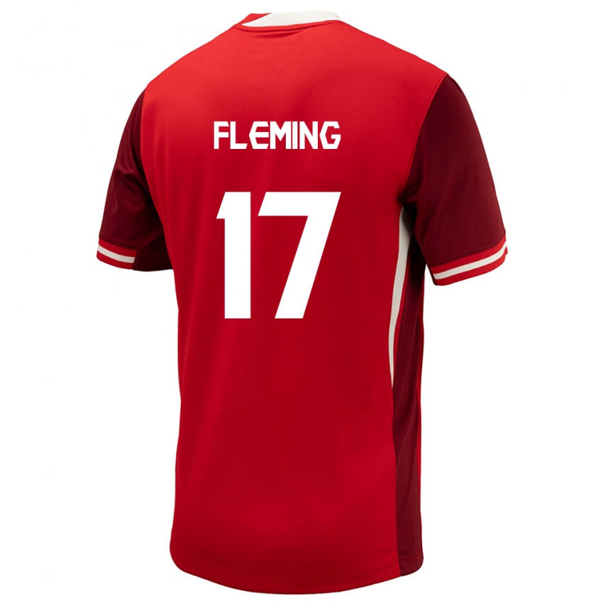 Kvinder Canada Jessie Fleming #17 Rød Hjemmebane Spillertrøjer 24-26 Trøje T-Shirt