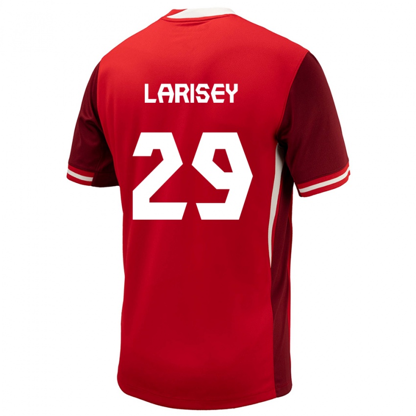 Kvinder Canada Clarissa Larisey #29 Rød Hjemmebane Spillertrøjer 24-26 Trøje T-Shirt