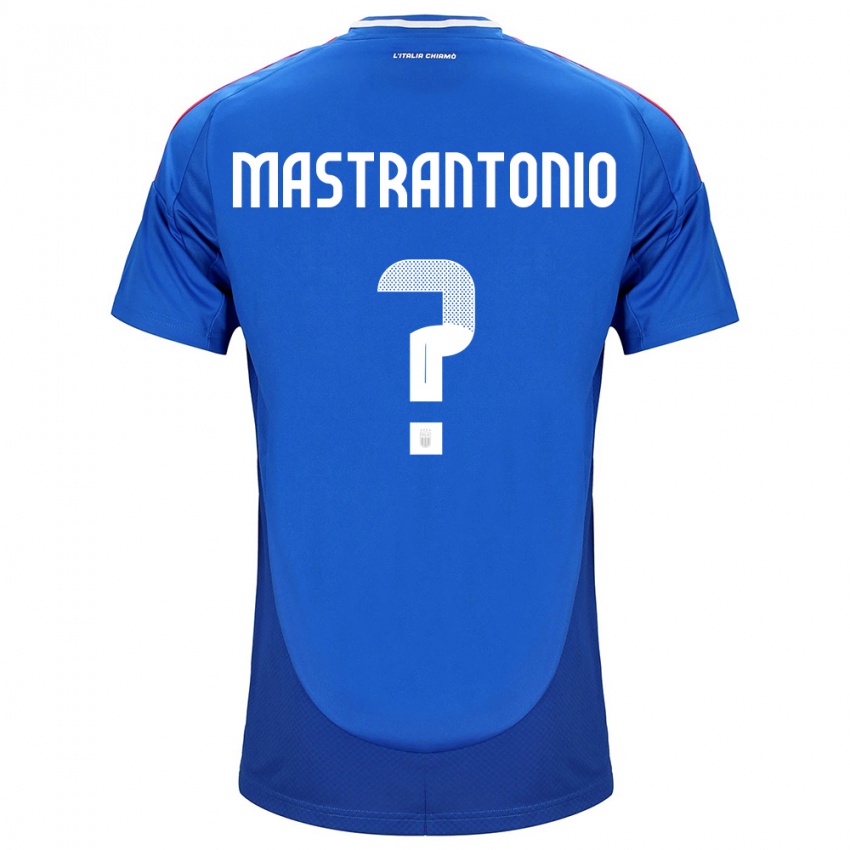 Kvinder Italien Davide Mastrantonio #0 Blå Hjemmebane Spillertrøjer 24-26 Trøje T-Shirt