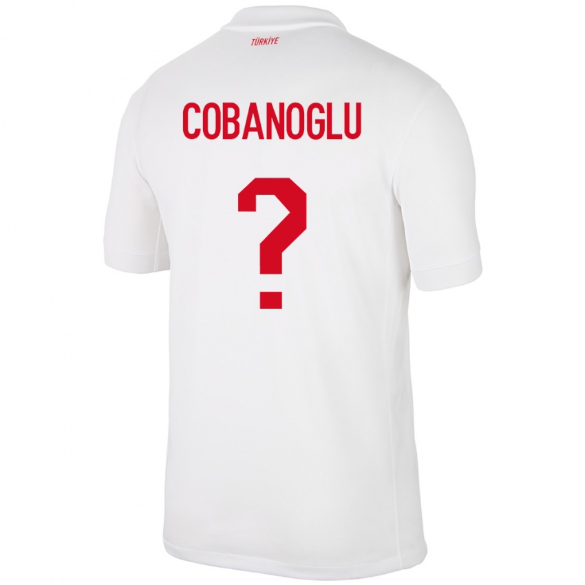 Kvinder Tyrkiet Ahmet Çobanoğlu #0 Hvid Hjemmebane Spillertrøjer 24-26 Trøje T-Shirt