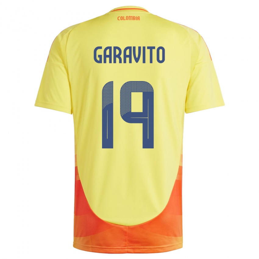 Kvinder Colombia Laura Garavito #19 Gul Hjemmebane Spillertrøjer 24-26 Trøje T-Shirt