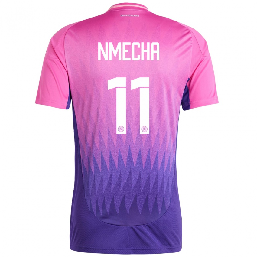 Kvinder Tyskland Lukas Nmecha #11 Pink Lilla Udebane Spillertrøjer 24-26 Trøje T-Shirt