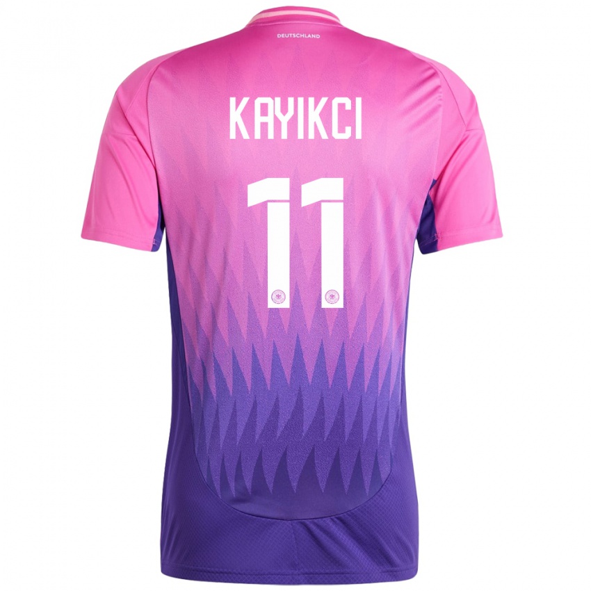 Kvinder Tyskland Hasret Kayikci #11 Pink Lilla Udebane Spillertrøjer 24-26 Trøje T-Shirt