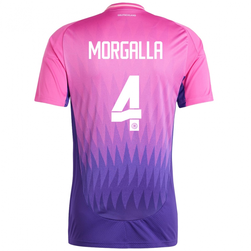 Kvinder Tyskland Leandro Morgalla #4 Pink Lilla Udebane Spillertrøjer 24-26 Trøje T-Shirt