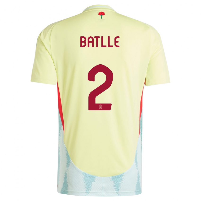 Kvinder Spanien Ona Batlle #2 Gul Udebane Spillertrøjer 24-26 Trøje T-Shirt