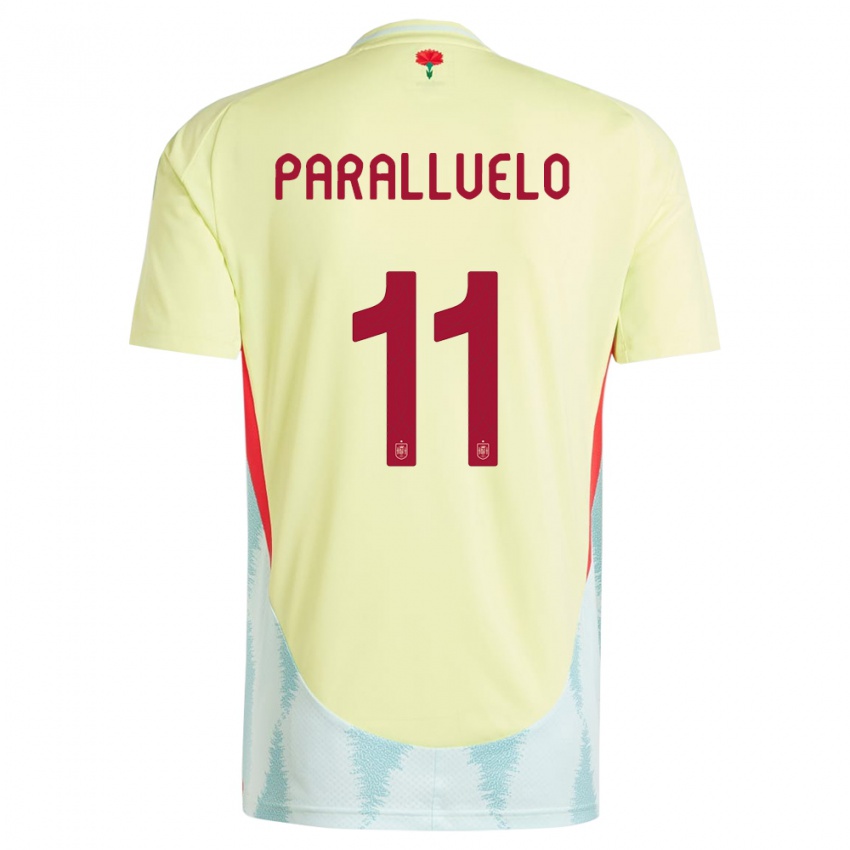 Kvinder Spanien Salma Paralluelo #11 Gul Udebane Spillertrøjer 24-26 Trøje T-Shirt