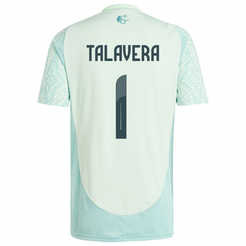 Kvinder Mexico Alfredo Talavera #1 Linen Grøn Udebane Spillertrøjer 24-26 Trøje T-Shirt