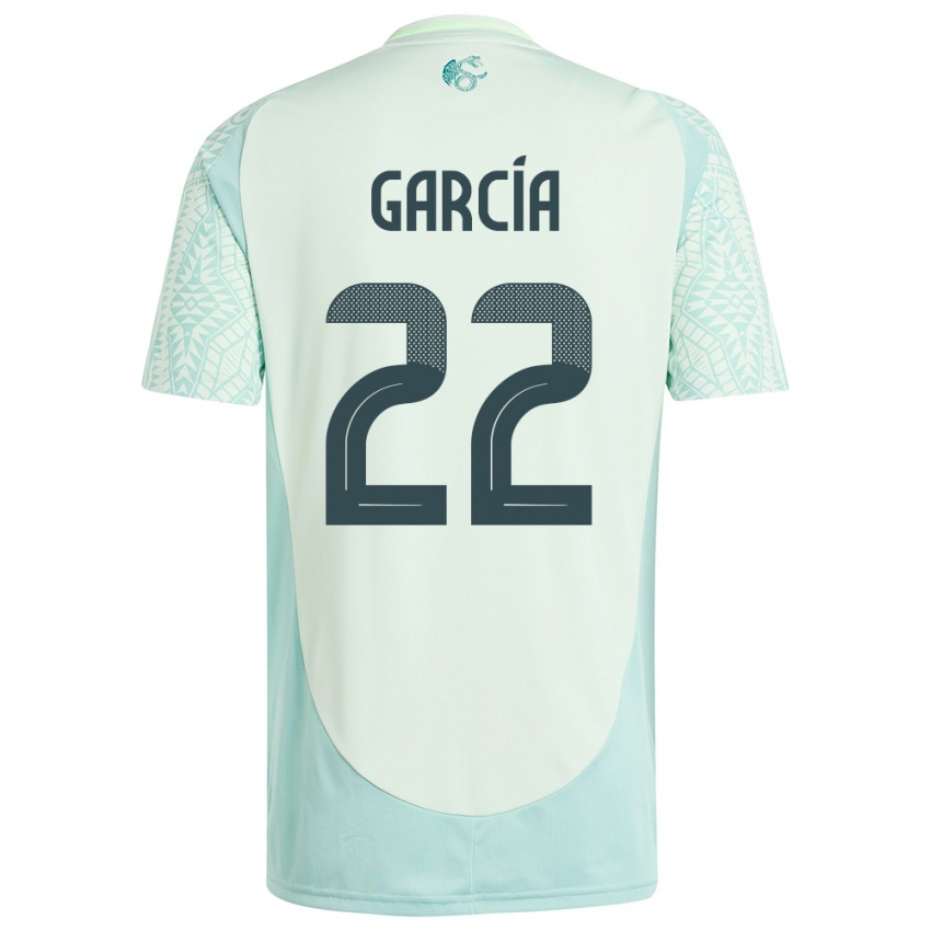 Kvinder Mexico Diana Garcia #22 Linen Grøn Udebane Spillertrøjer 24-26 Trøje T-Shirt