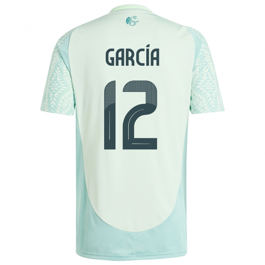 Kvinder Mexico Eduardo Garcia #12 Linen Grøn Udebane Spillertrøjer 24-26 Trøje T-Shirt