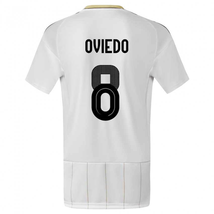 Kvinder Costa Rica Bryan Oviedo #8 Hvid Udebane Spillertrøjer 24-26 Trøje T-Shirt