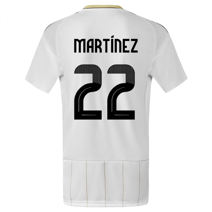 Kvinder Costa Rica Carlos Martinez #22 Hvid Udebane Spillertrøjer 24-26 Trøje T-Shirt