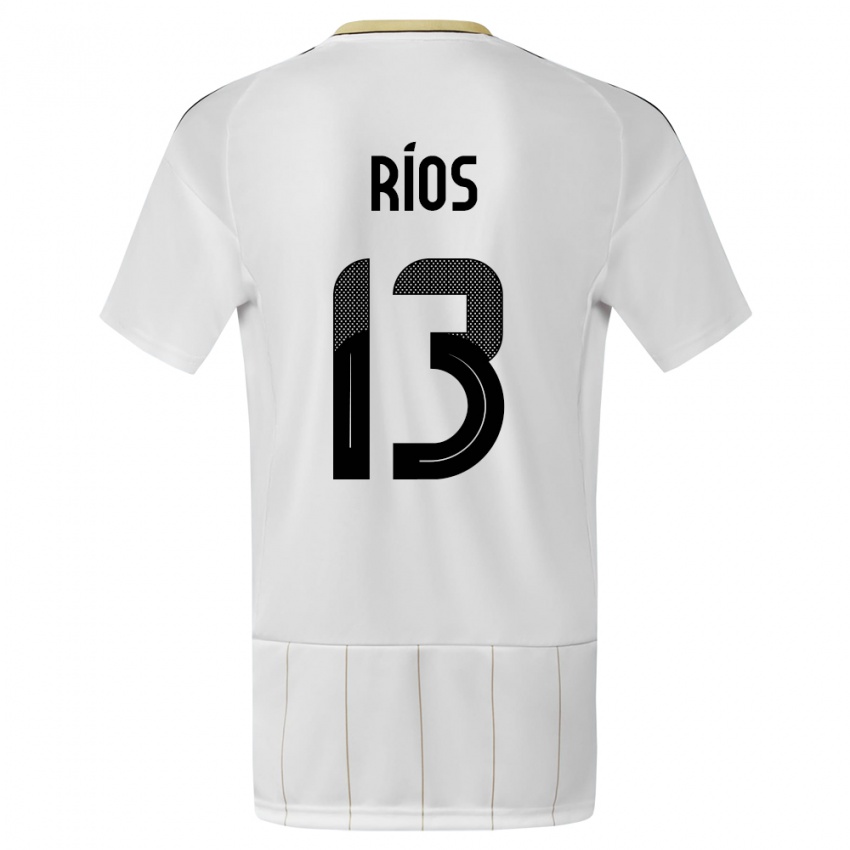 Kvinder Costa Rica Keral Rios #13 Hvid Udebane Spillertrøjer 24-26 Trøje T-Shirt