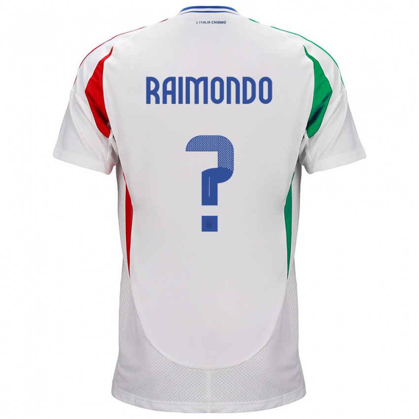 Kvinder Italien Antonio Raimondo #0 Hvid Udebane Spillertrøjer 24-26 Trøje T-Shirt