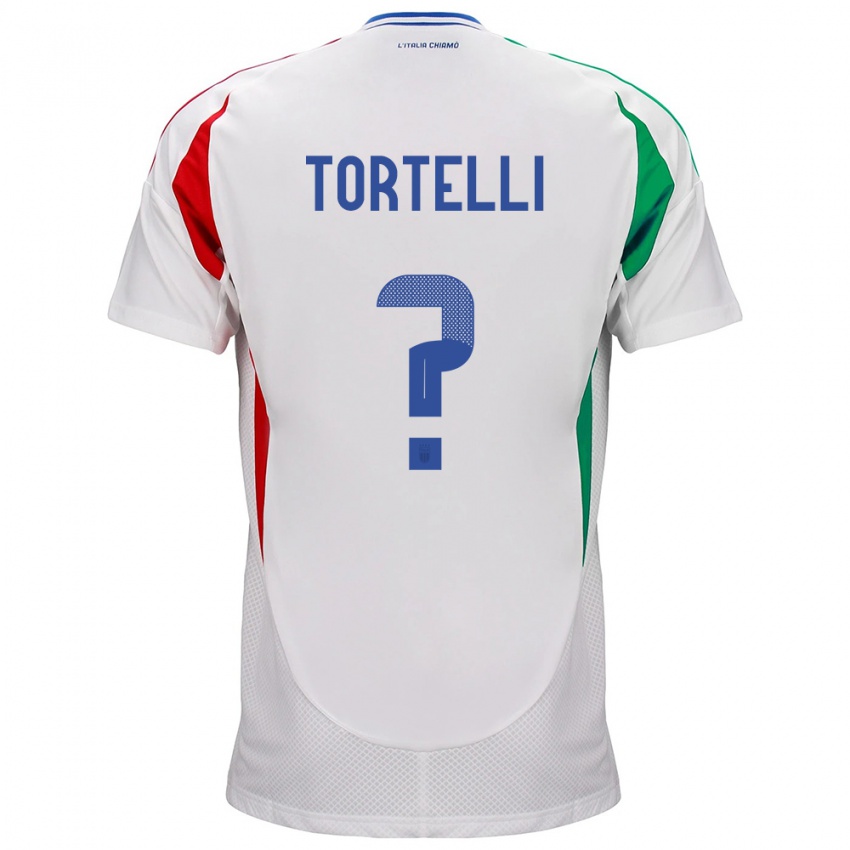 Kvinder Italien Alice Tortelli #0 Hvid Udebane Spillertrøjer 24-26 Trøje T-Shirt