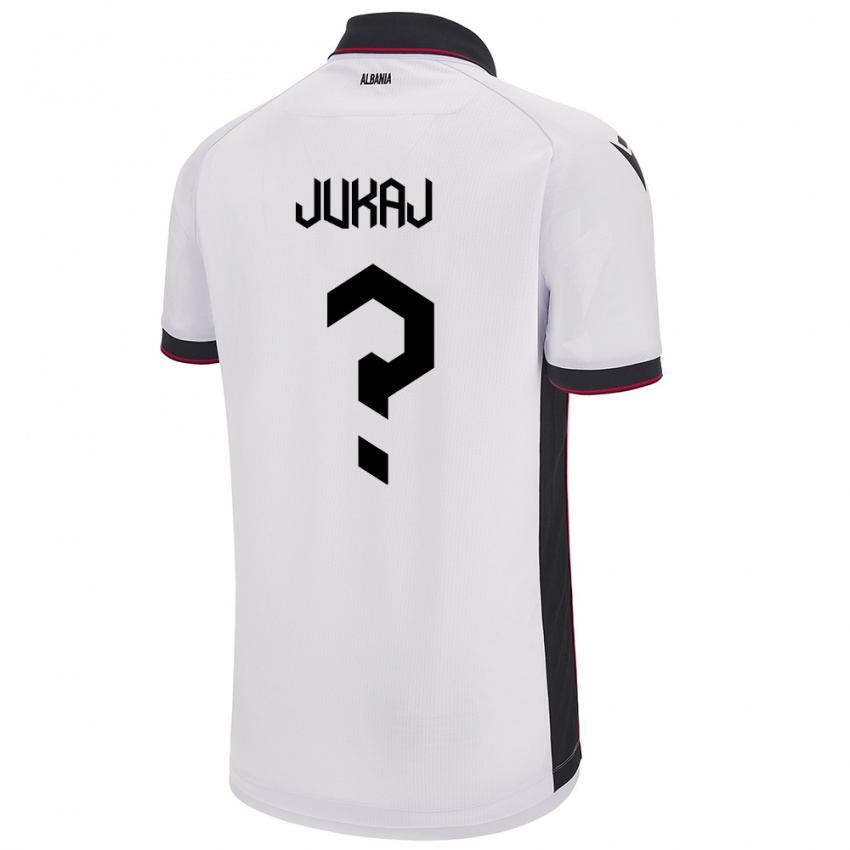 Kvinder Albanien Aron Jukaj #0 Hvid Udebane Spillertrøjer 24-26 Trøje T-Shirt