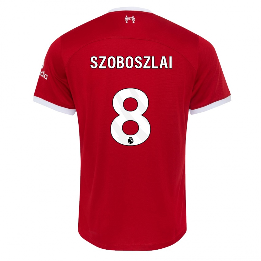 Børn Dominik Szoboszlai #8 Rød Hjemmebane Spillertrøjer 2023/24 Trøje T-Shirt