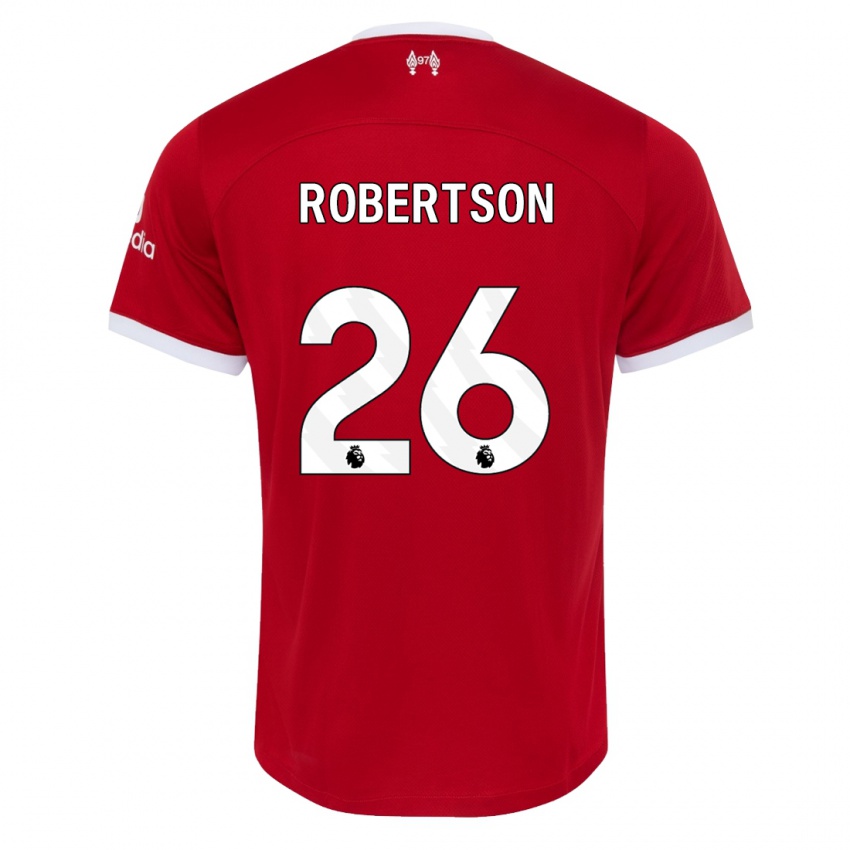 Børn Andrew Robertson #26 Rød Hjemmebane Spillertrøjer 2023/24 Trøje T-Shirt