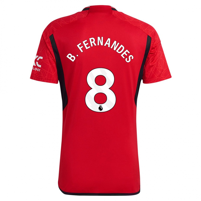 Børn Bruno Fernandes #8 Rød Hjemmebane Spillertrøjer 2023/24 Trøje T-Shirt