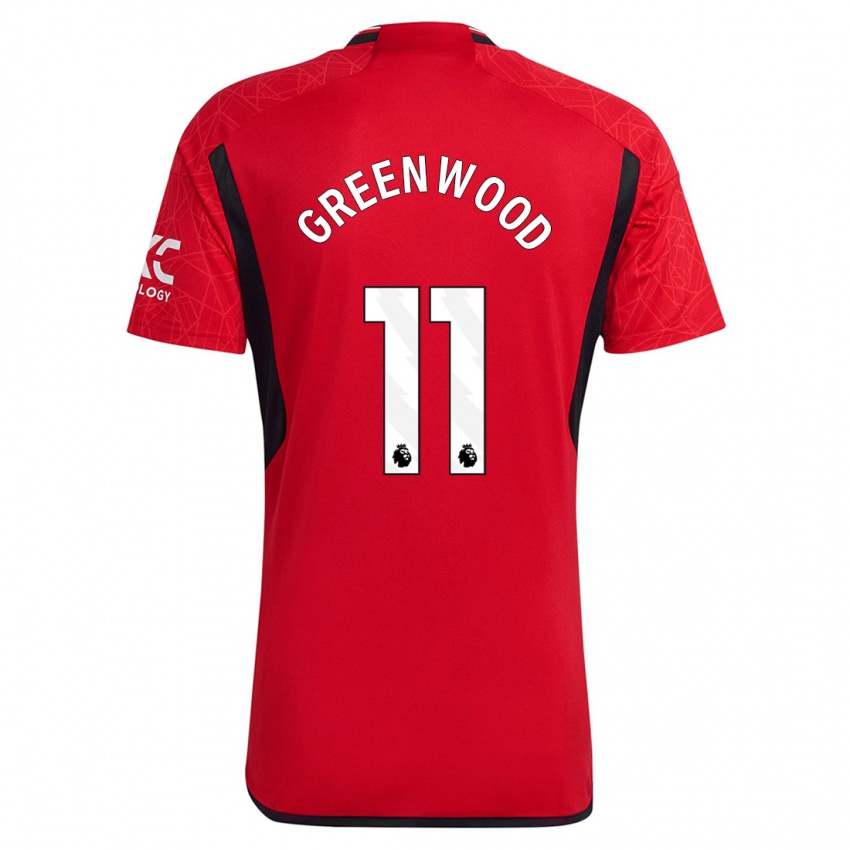 Børn Mason Greenwood #11 Rød Hjemmebane Spillertrøjer 2023/24 Trøje T-Shirt