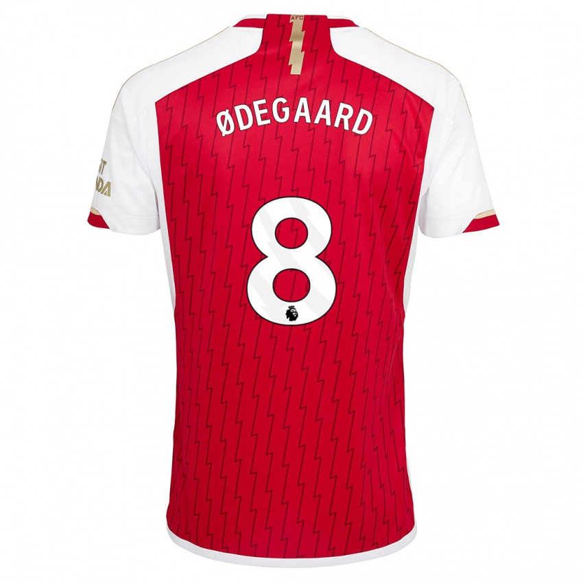 Børn Martin Odegaard #8 Rød Hjemmebane Spillertrøjer 2023/24 Trøje T-Shirt