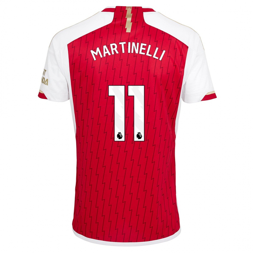 Børn Gabriel Martinelli #11 Rød Hjemmebane Spillertrøjer 2023/24 Trøje T-Shirt