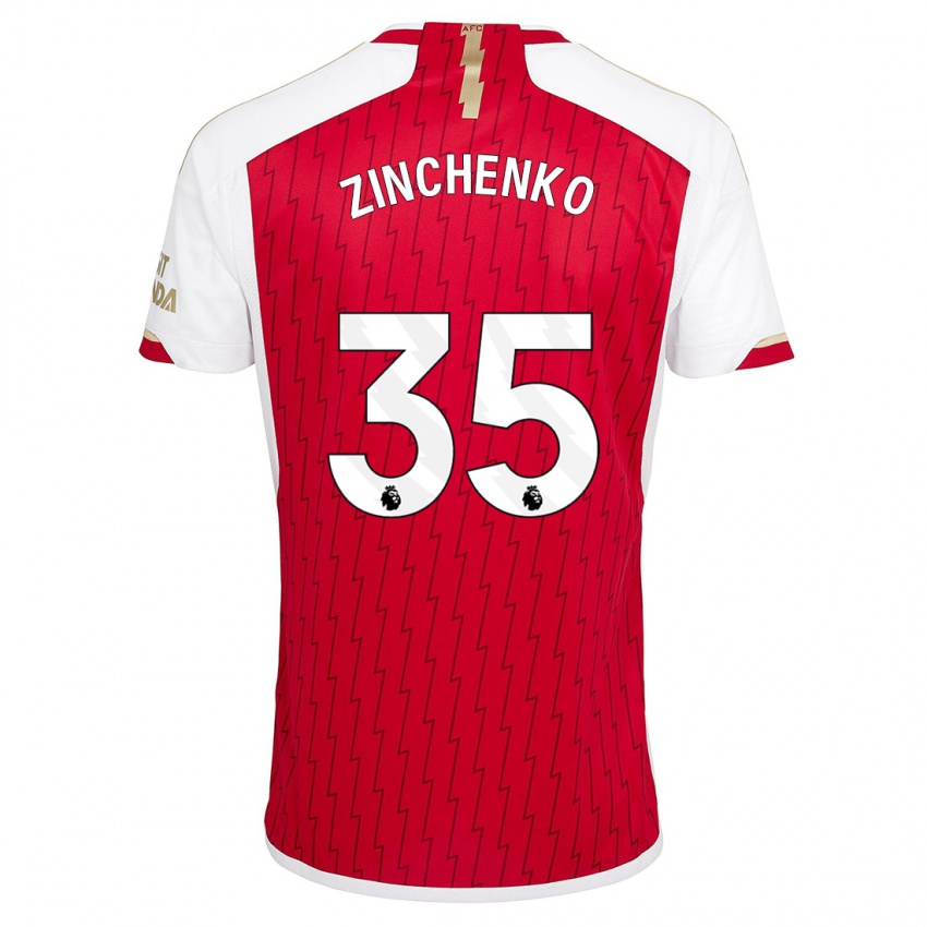 Børn Oleksandr Zinchenko #35 Rød Hjemmebane Spillertrøjer 2023/24 Trøje T-Shirt