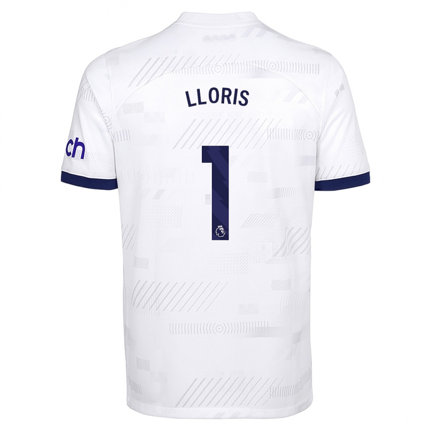 Børn Hugo Lloris #1 Hvid Hjemmebane Spillertrøjer 2023/24 Trøje T-Shirt
