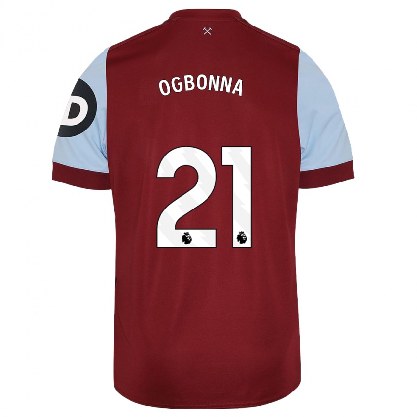 Børn Angelo Ogbonna #21 Rødbrun Hjemmebane Spillertrøjer 2023/24 Trøje T-Shirt