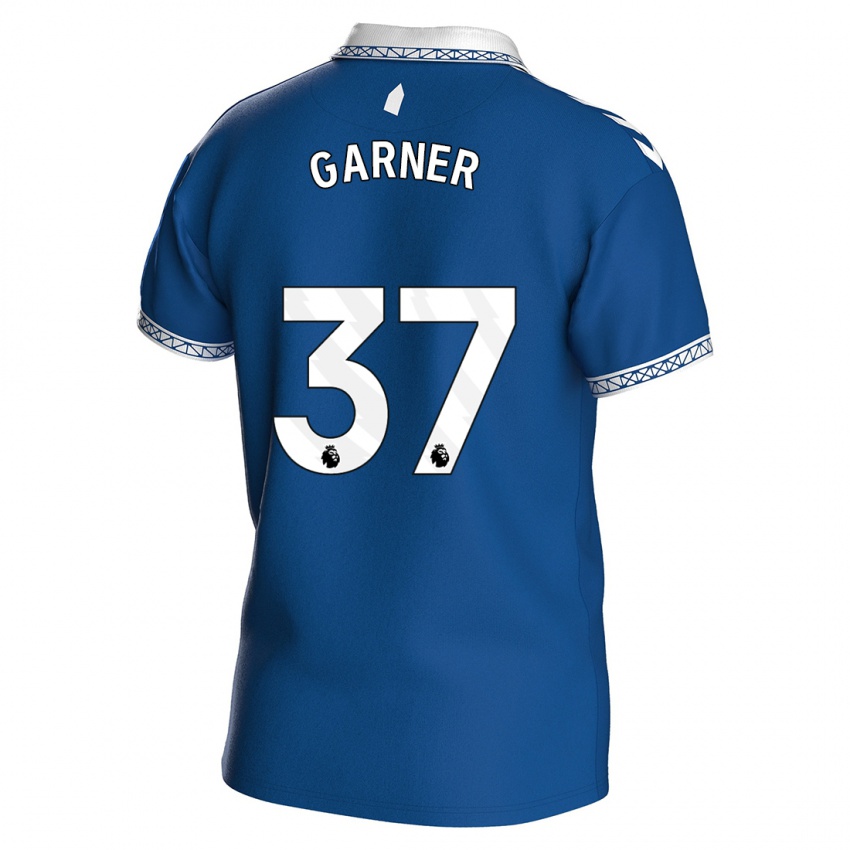 Børn James Garner #37 Kongeblå Hjemmebane Spillertrøjer 2023/24 Trøje T-Shirt