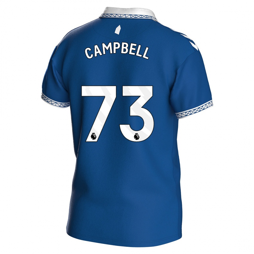 Børn Elijah Campbell #73 Kongeblå Hjemmebane Spillertrøjer 2023/24 Trøje T-Shirt